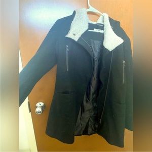 Woollen black jacket/coat - British brand called -ONLY
